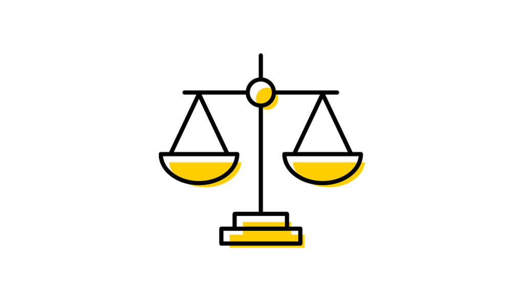 Justice scales icon